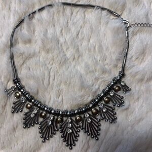 Elegant Silver and Gold Necklace